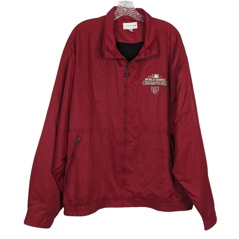 Cutter and Beck CB Weather Tec Red‎ zippered Jacket 2011 St. Louis Cardinals XL